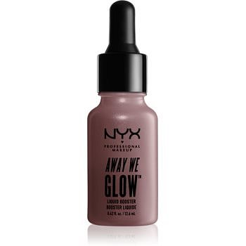 NYX Professional Makeup Away We Glow tekutý rozjasňovač s kapátkem odstín 02 Glazed Donuts 12,6 ml