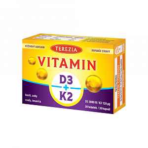 Terezia Vitamin D3+K2 30 tobolek