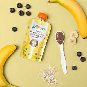 Salvest Põnn BIO Banán s borůvkou a obilnými vločkami 110g