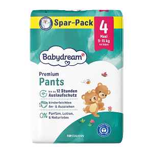 Babydream Plenkové kalhotky Premium Maxi, 9–15 kg, vel. 4, Jumbo-Pack 44 ks 44 ks