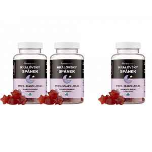 Království zdraví 2+1 ZDARMA Královský želé pro podporu hlubokého spánku, 3x60 gumových bonbónů