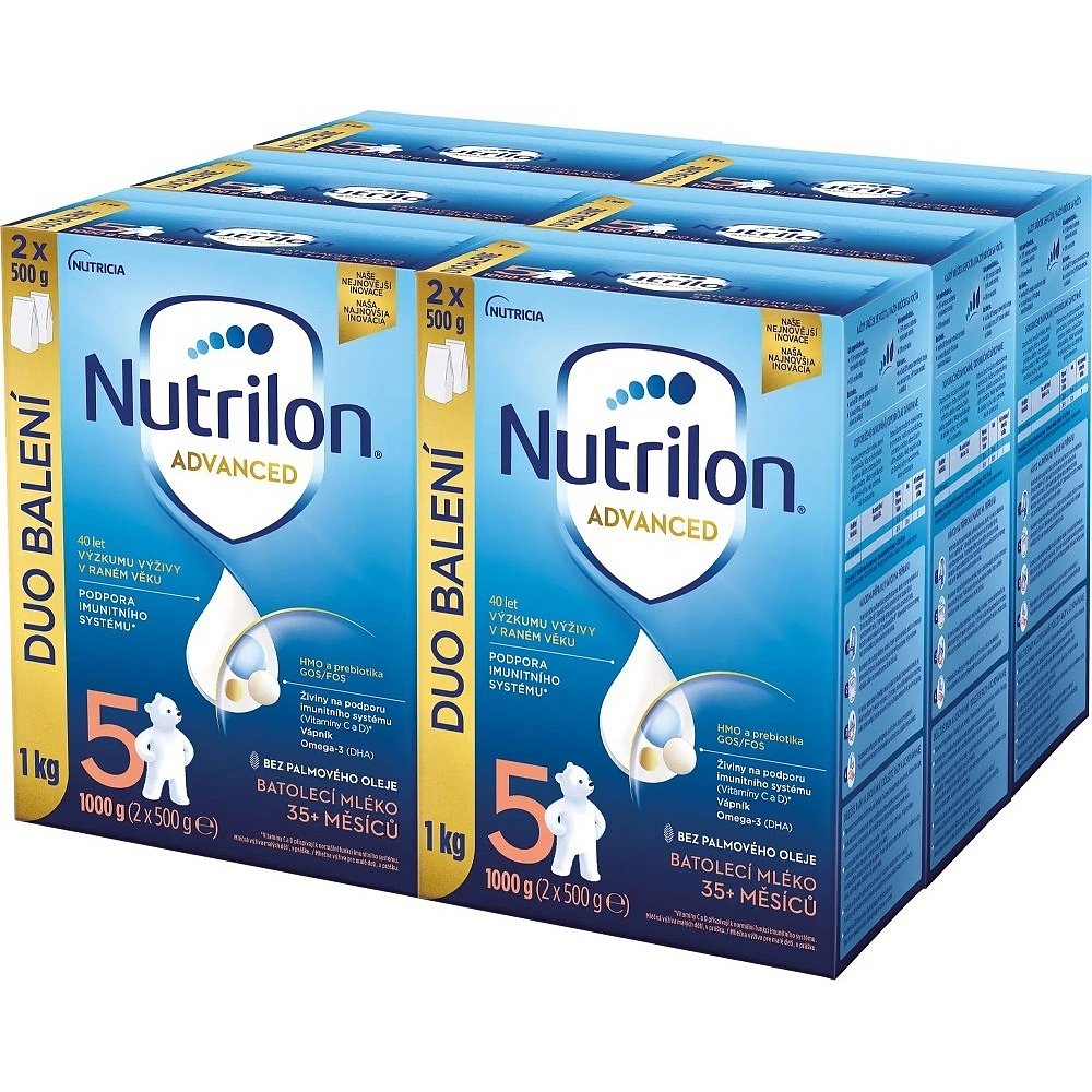 NUTRILON Advanced 5 batolecí mléko od ukončeného 35. měsíce 6 x 1000 g