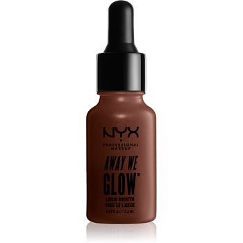 NYX Professional Makeup Away We Glow tekutý rozjasňovač s kapátkem odstín 04 Untamed 12,6 ml