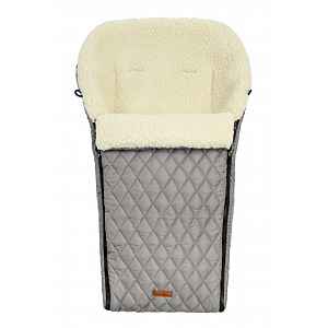 SENSILLO Prošívaný vlněný fusak do kočárku - šedý