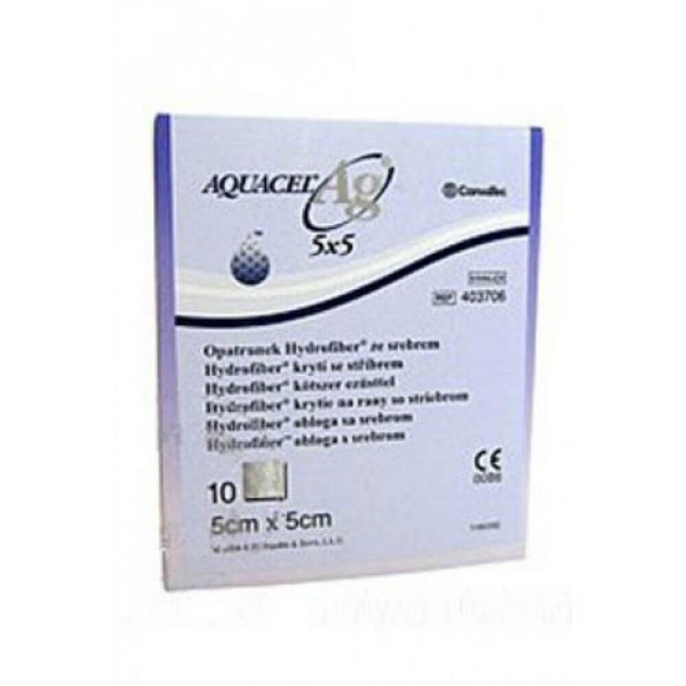 Krytí Aquacel AG -hydrofibre 5x5cm 10ks