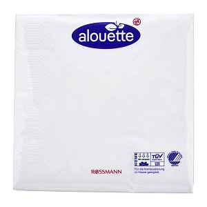 alouette Ubrousky 3vrstvé Bílé 30 ks