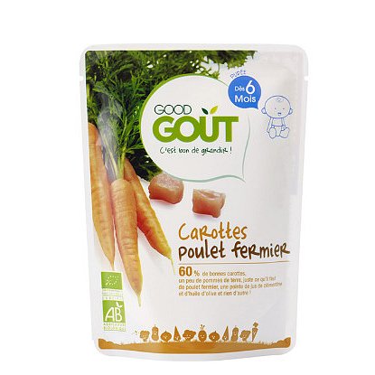 Good Gout BIO Mrkev s farmářským kuřátkem 190g