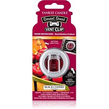 Yankee Candle Black Cherry vůně do auta clip 4 ml