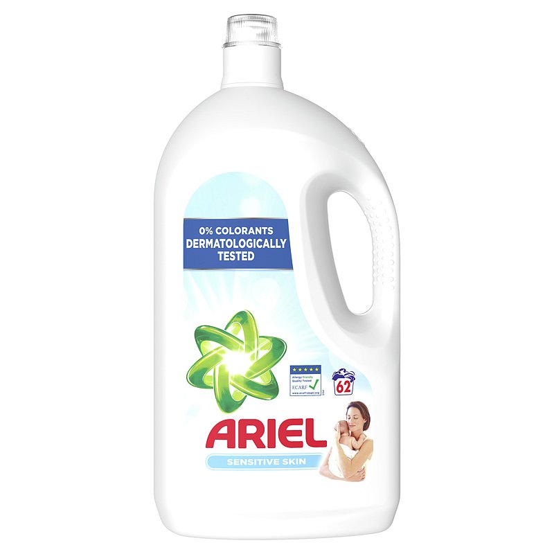 ARIEL Prací gel Sensitive 62 pd
