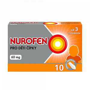 Nurofen pro děti 60mg čípky 10 ks