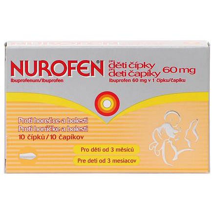 Nurofen pro děti 60mg čípky 10 ks