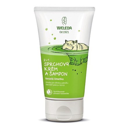 WELEDA 2v1 sprchový krém a šampon Veselá limetka 150ml