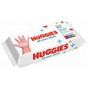 Huggies Single All Over Clean vlhčené ubrousky 56 ks