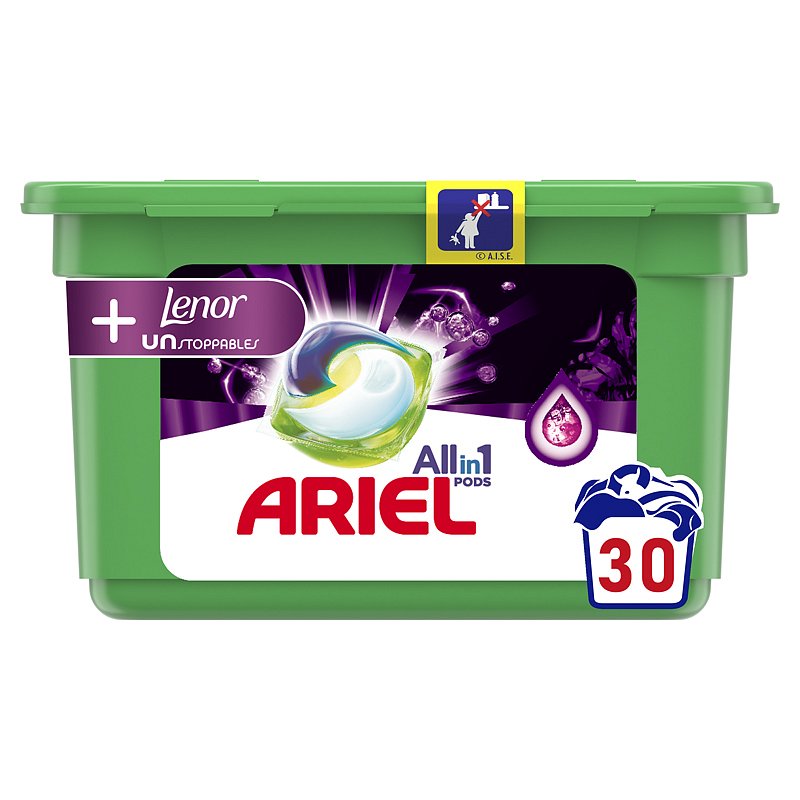 ARIEL Unstoppables kapsle na praní 30 ks