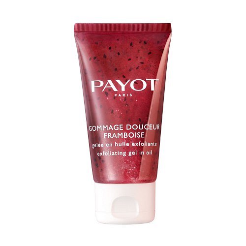 Payot Gommage Douceur Framboise  exfoliační gel v oleji 50ml + dárek PAYOT - kosmetická taštička
