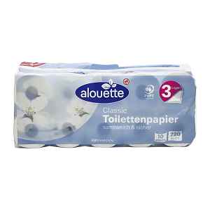alouette Toaletní papír 3vrstvý 10 ks  246 m
