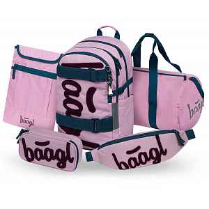 Baagl Školní set Skate Rose II