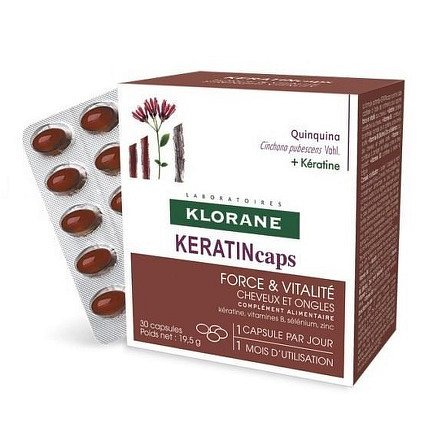 KLORANE Keratincaps Síla a vitalita cps.30