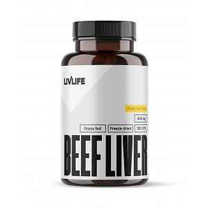 Livlife Grass Fed Beef Liver 400 mg 180 kapslí