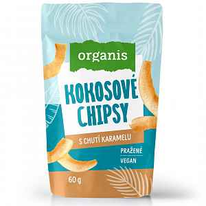 Organis Kokosové chipsy s karamelem 60 g
