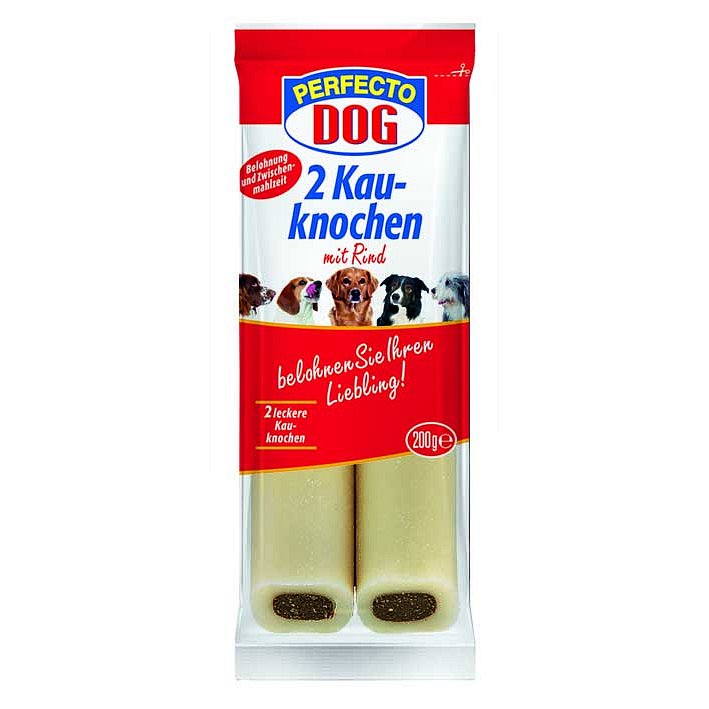Perfecto Dog plněná žvýkací tyčinka 2ks
