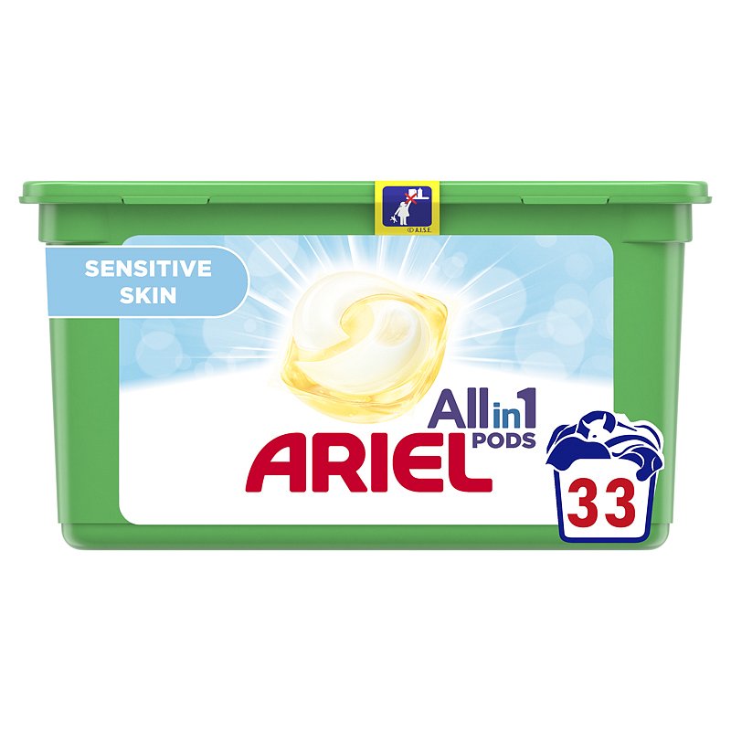 ARIEL Allin1 Pods Sensitive kapsle na praní 33 ks