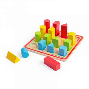 Bigjigs Toys Barevné vkládací tvary