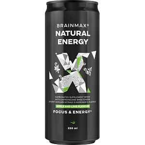 BrainMax Natural Energy®, 250 ml Příchuť: Jablko, limetka