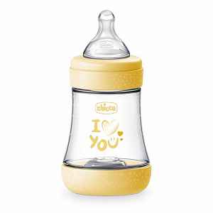 Chicco Lahev kojenecká Perfect5 silikon žlutá 150 ml