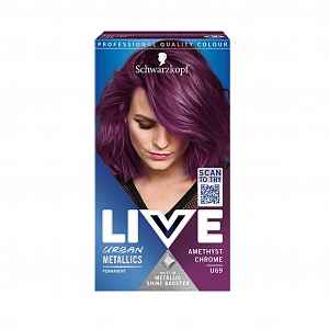 Live Urban Metallics Barva na vlasy U69 fialový chrom 60 ml