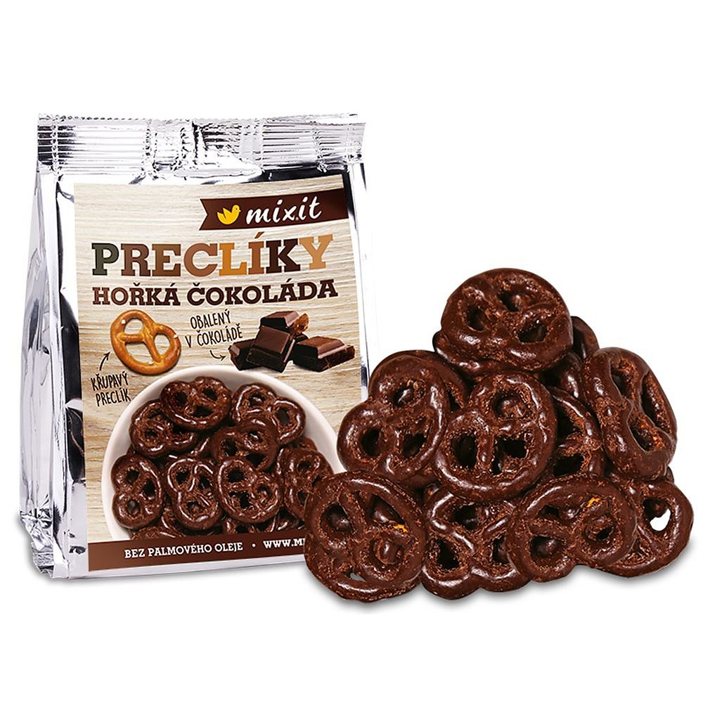 MIXIT Preclíky do kapsy hořká čokoláda 70 g