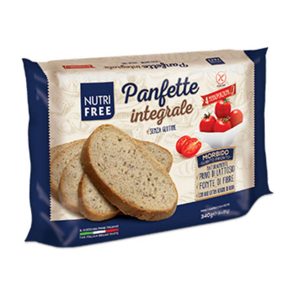 NUTRIFREE Panfette Celozrnný krájený chléb bez lepku 4x85 g