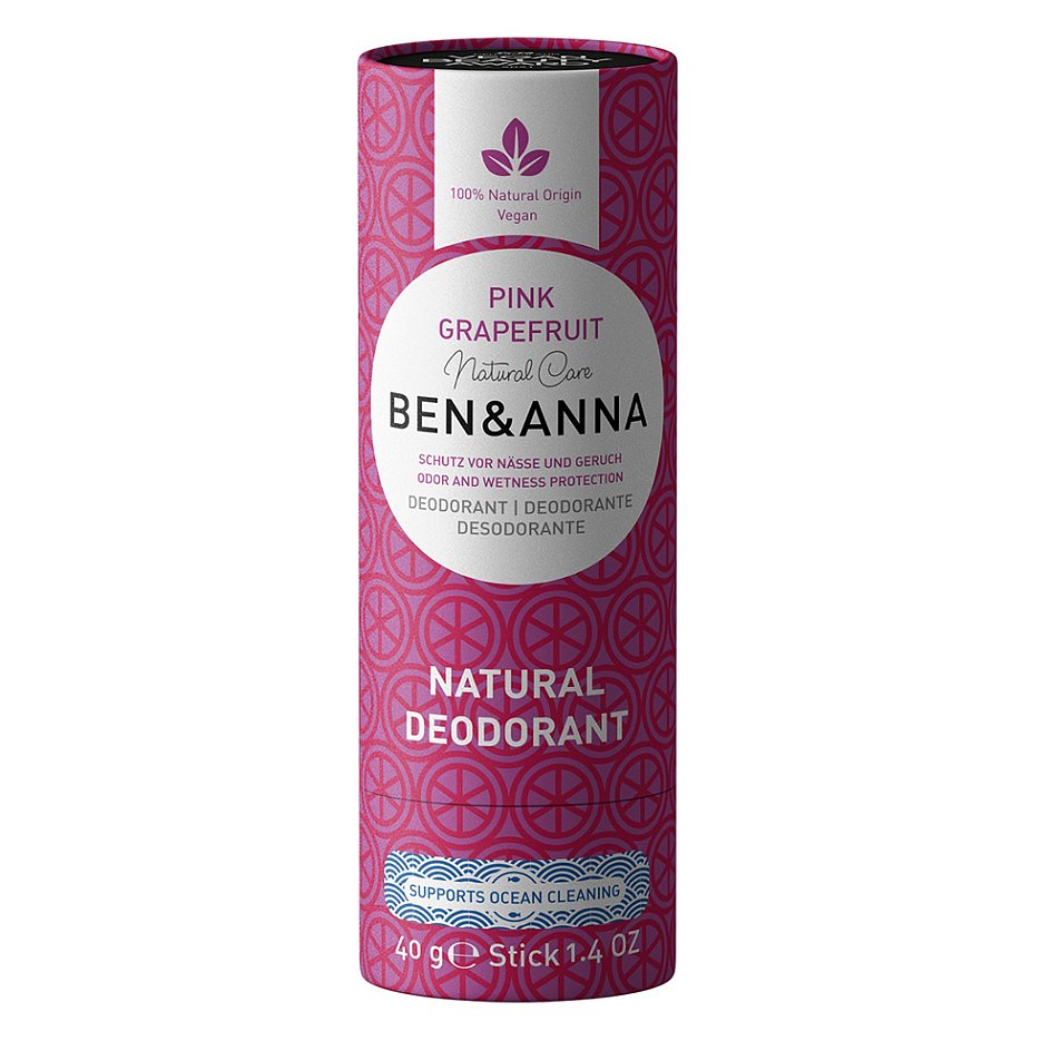 BEN & ANNA Tuhý deodorant BIO Pink Grapefruit 40 g