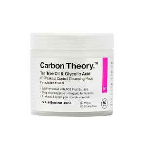 Carbon Theory Facial Cleansing Pads odličovací tampóny 60 ks