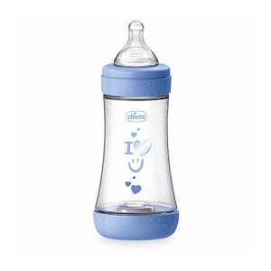 Chicco láhev kojenecká Perfect 5 silikon modrá 240 ml