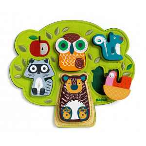 Djeco Vkládací puzzle Oski