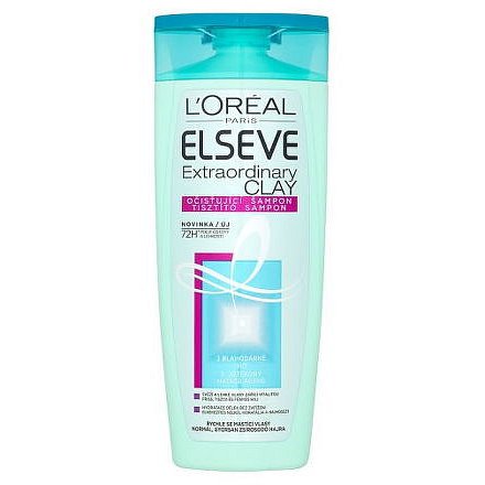 L'Oréal Paris Elseve Extraordinary Clay očisťující šampon pro rychle se mastící vlasy 250ml