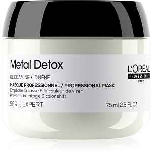 L’Oréal Professionnel Serie Expert Metal Detox hloubkově vyživující maska pro barvené a poškozené vlasy 75 ml
