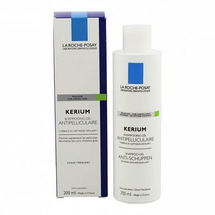 La Roche Posay Kerium gelový šampon na mastné lupy 200 ml