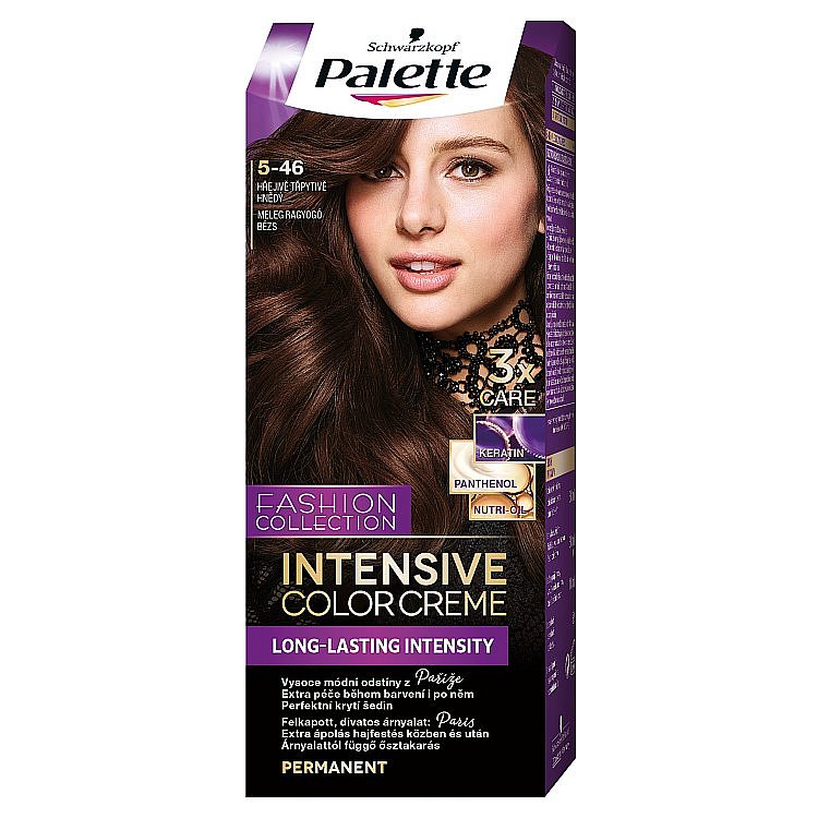 Palette Intensive Color Creme barva na vlasy  Hřejivě třpytivě hnědý 5-46