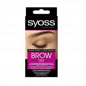 Syoss Brow Tint barva na obočí tmavě hnědá 17 ml