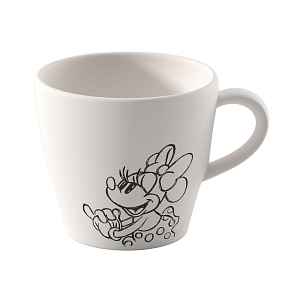 VILLEROY & BOCH Šálek na kávu z kolekce MANUFACTURE ROCK BLANC - MICKEY MOUSE 160 ml