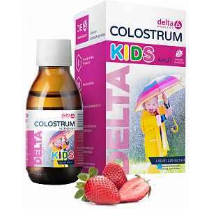 DELTA COLOSTRUM® KIDS Jahoda Tekuté 125ml