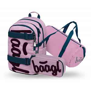 Baagl Školní set Skate Rose