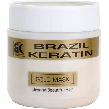 Brazil Keratin Gold keratinová regenerační maska pro poškozené vlasy  500 ml