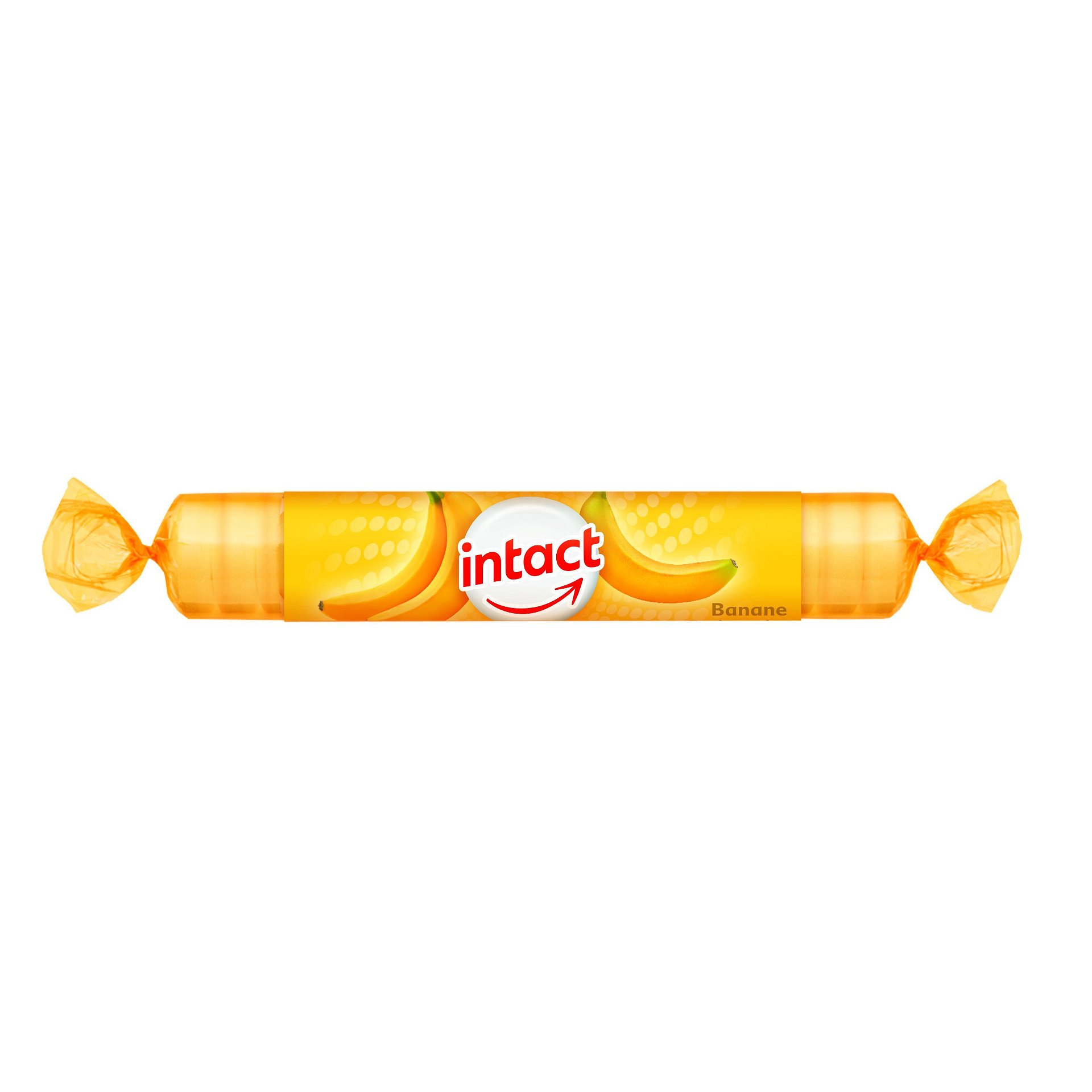 Intact Hroznový cukr s vitaminem C banán rolička 40 g