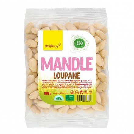 Mandle loupané BIO 100 g Wolfberry*