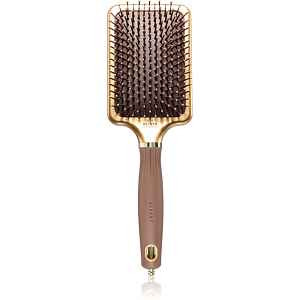 Olivia Garden Rectangular Paddle kartáč pro snadné rozčesání vlasů Gold&Brown 1 ks