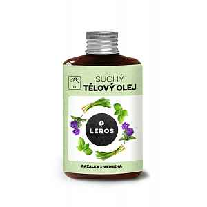 Leros Suchý tělový olej bazalka & verbena 100 ml