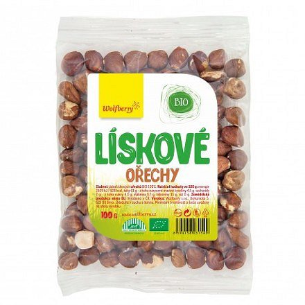 Lískové ořechy BIO 100 g Wolfberry*